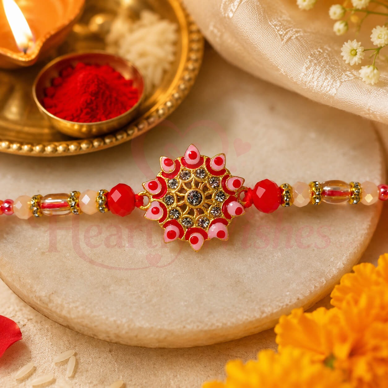 Sindoor Shobha Rakhi – Heartly Wishes