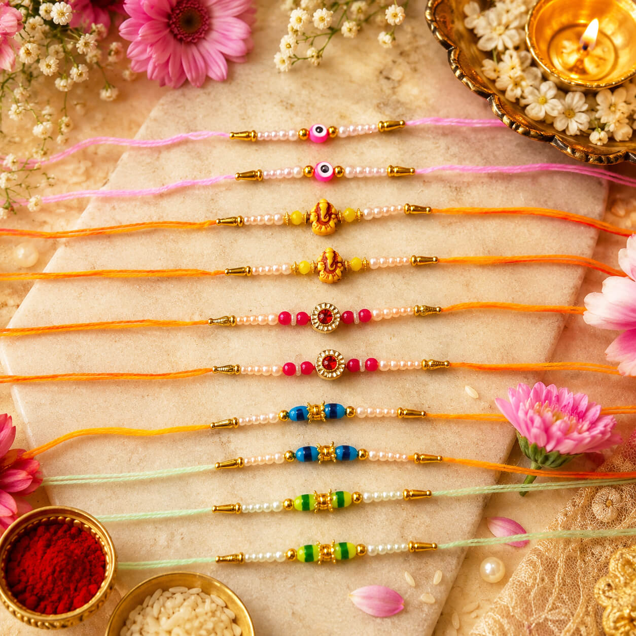 Shubh Sutra Rakhi Collection – Set of 10 product image 3