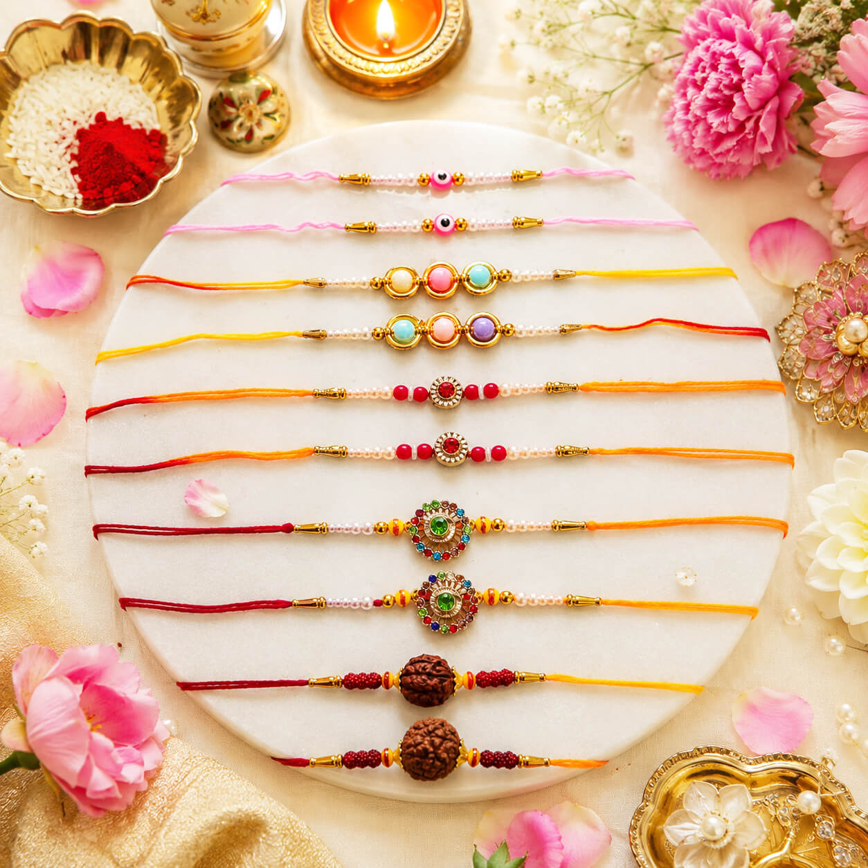 Divya Bandhan Rakhi Collection – Set of 10 product image 4