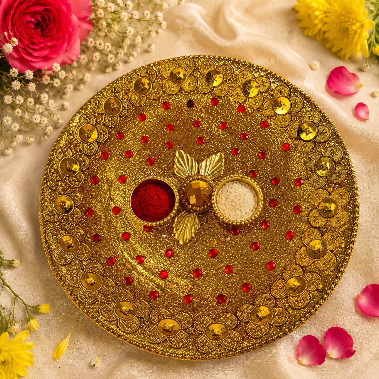 Swarna Jyoti Pooja Thali – Heartly Wishes