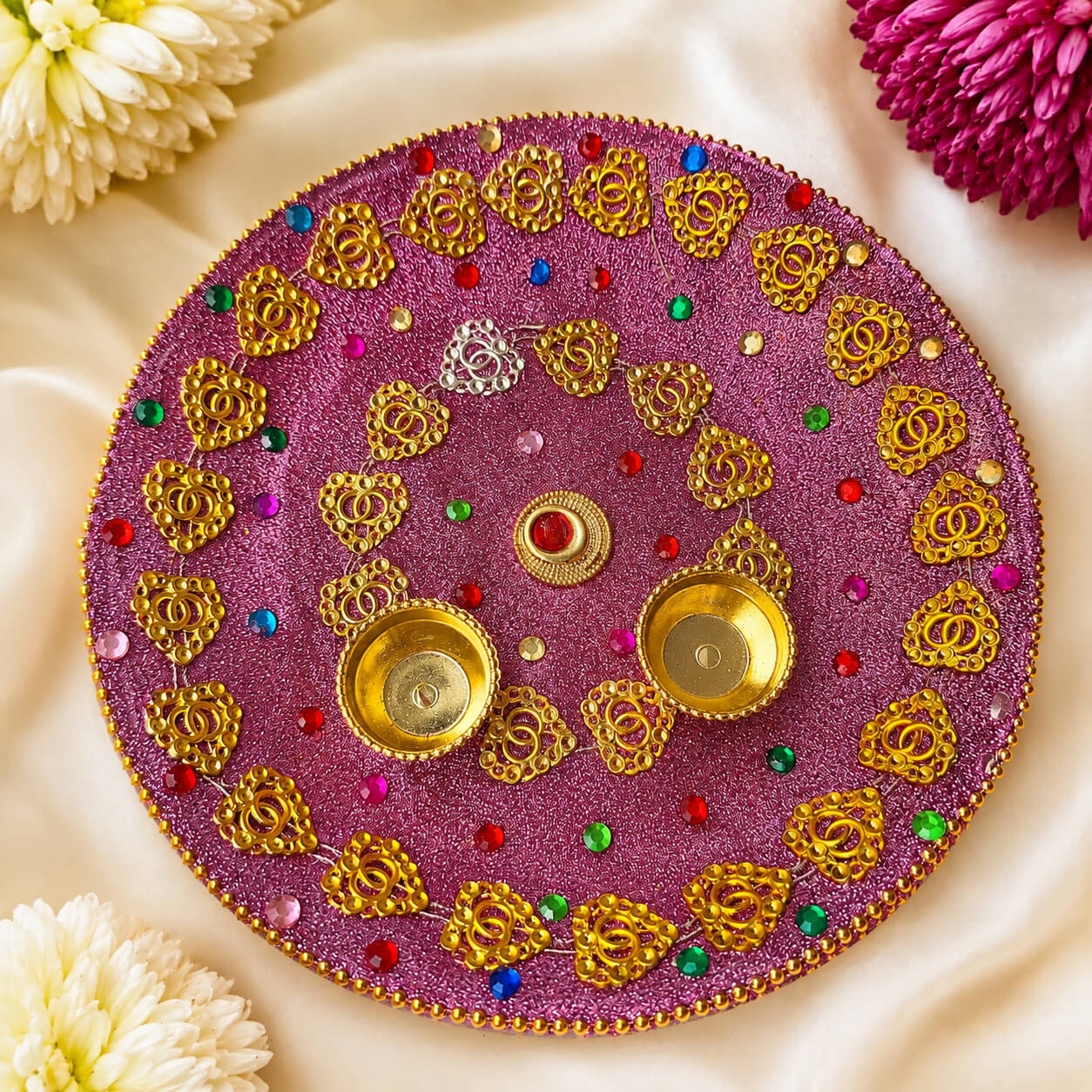 Gulabi Kanak Pooja Thali product image 3