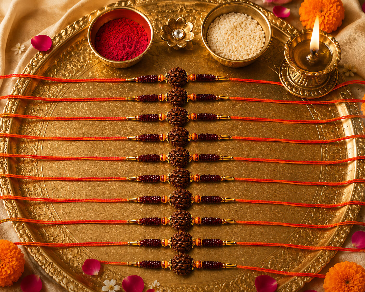 Divya Rudraksha Rakhi - Set of 10 product image 2