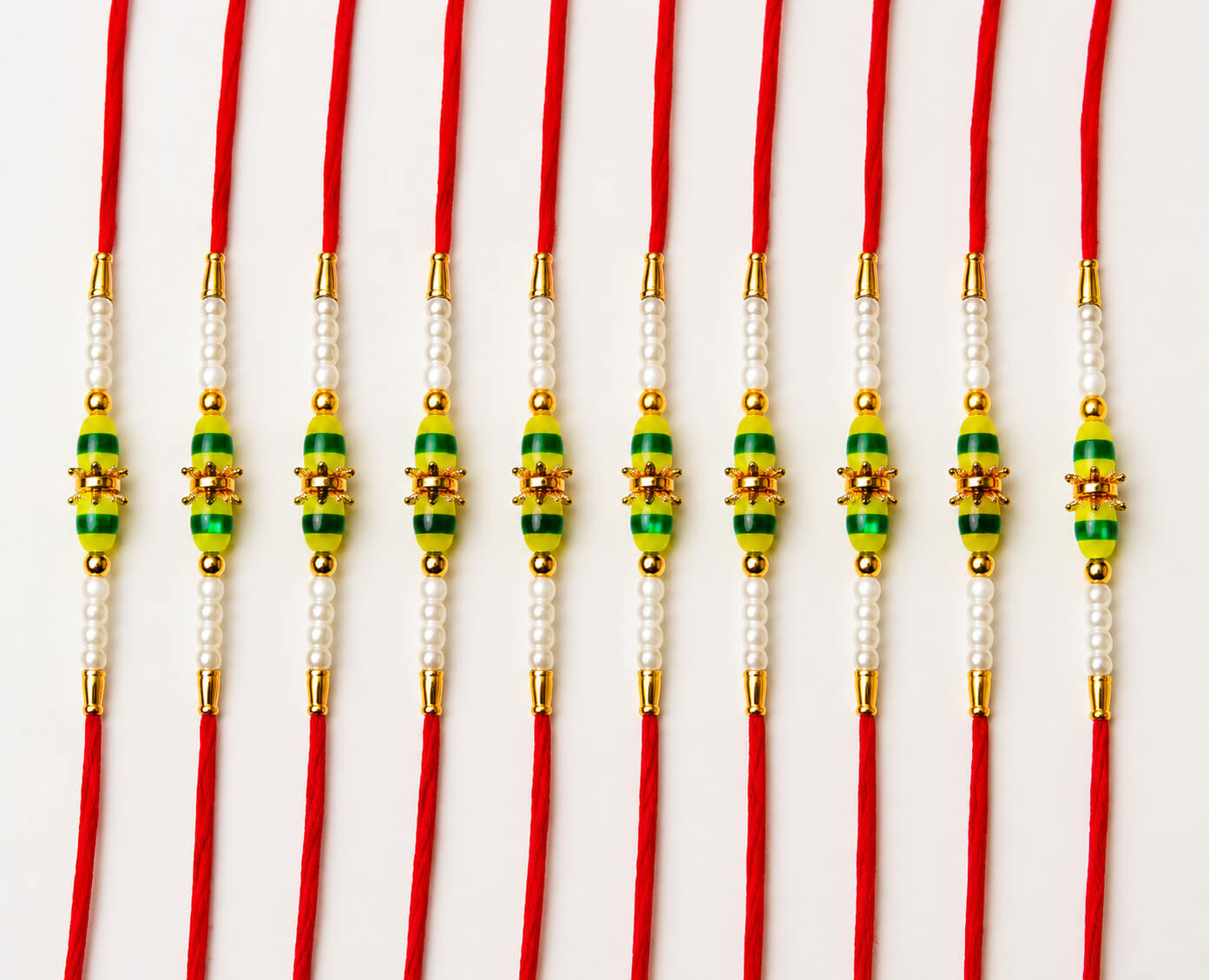 Hari Kanak Rakhi - Set of 10 – Heartly Wishes