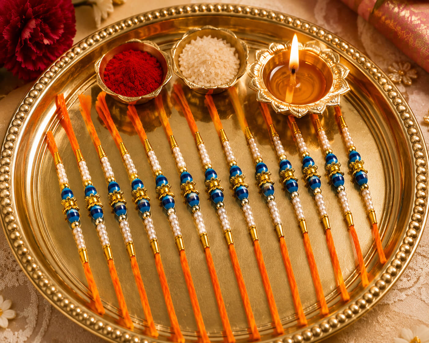 Neel Kanak Rakhi – Set of 10 product image 2