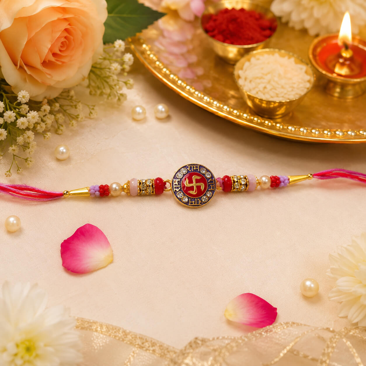 Shree Ram Swastik Rakhi product image 3