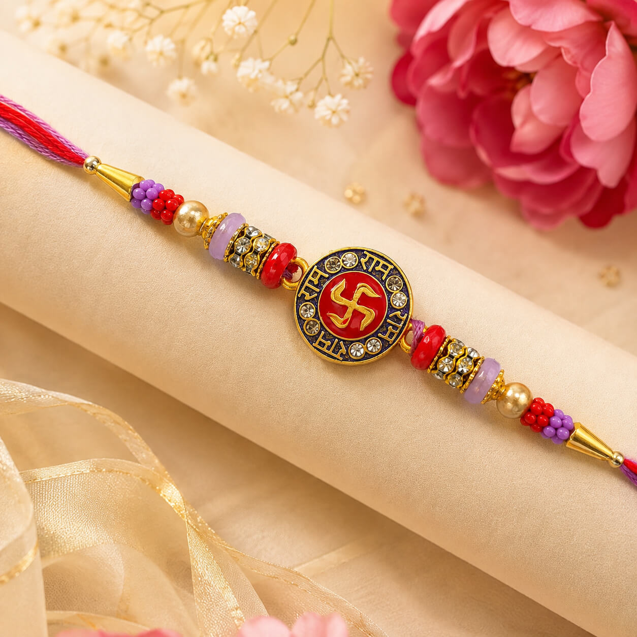Shree Ram Swastik Rakhi – Heartly Wishes