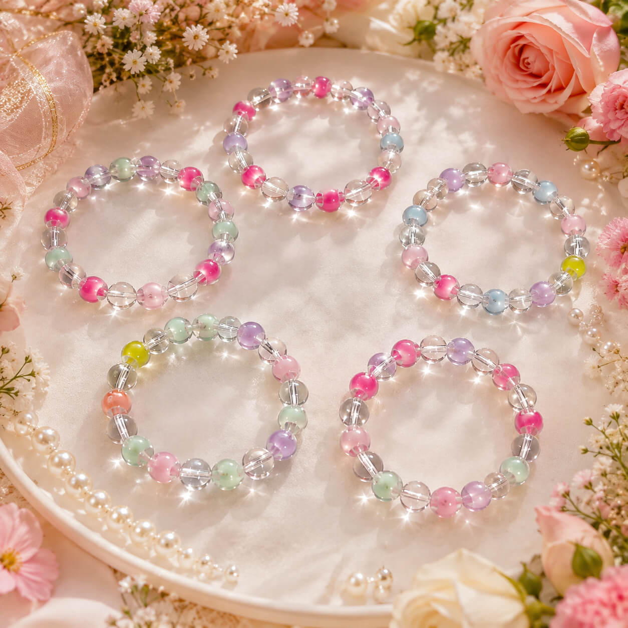 Rangoli Crystal Bracelet – Set of 5 – Heartly Wishes