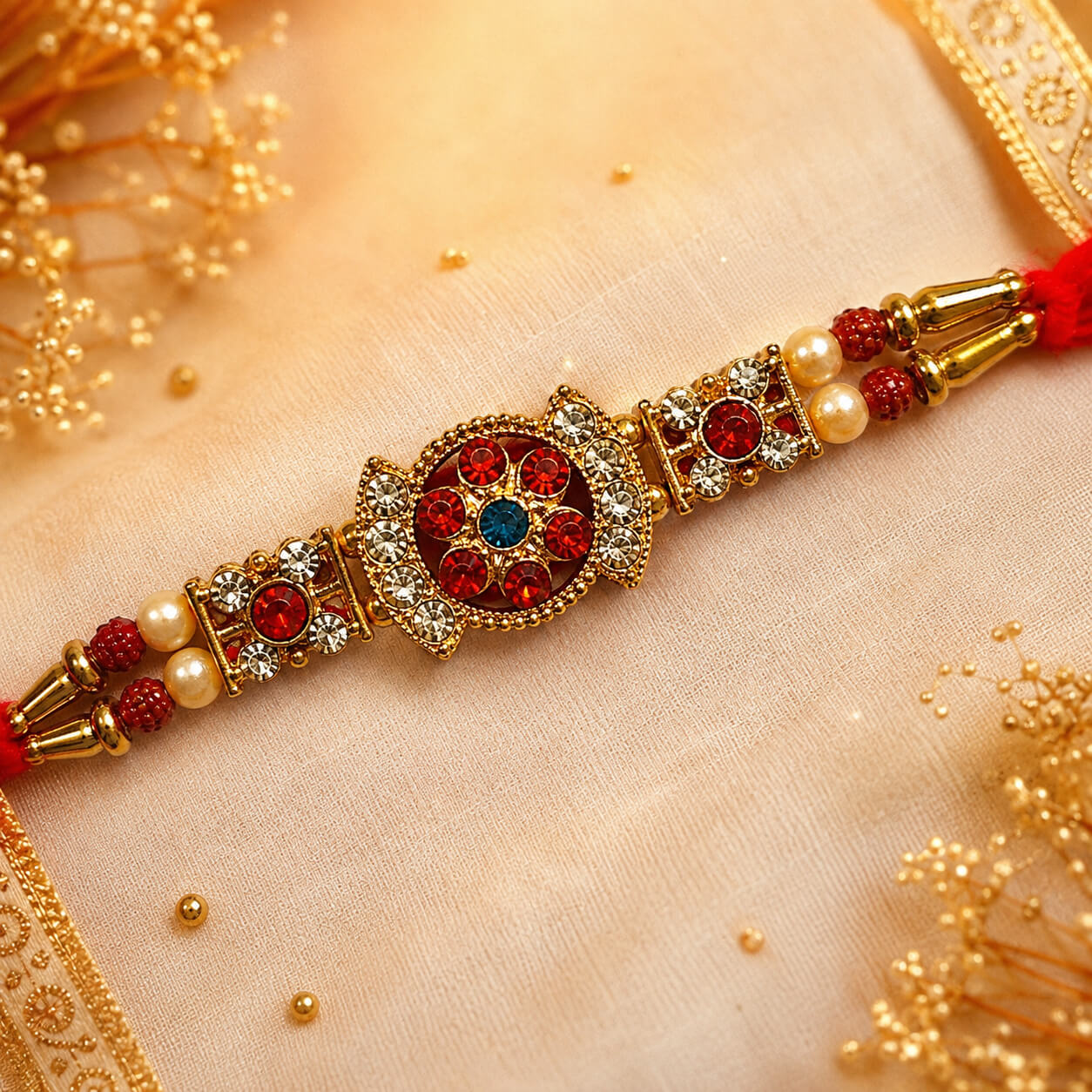 Rajwadi Ratna Rakhi – Heartly Wishes
