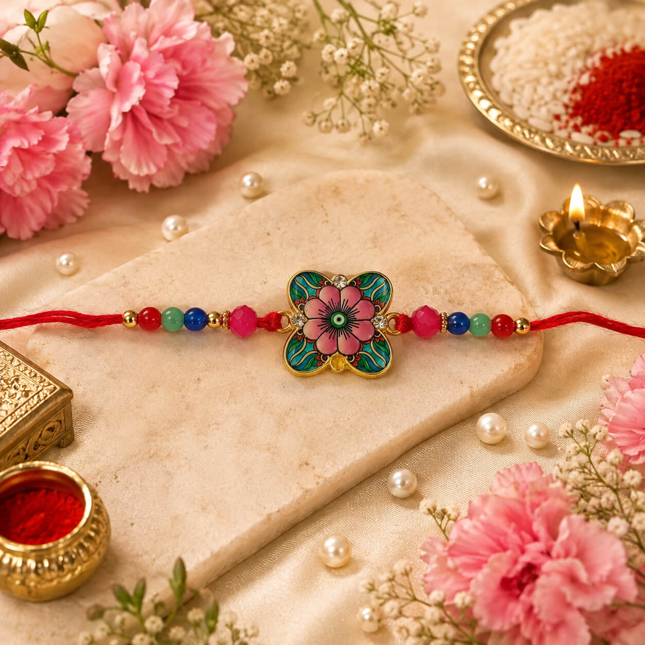 Madhur Gulabi Pushp Rakhi product image 3