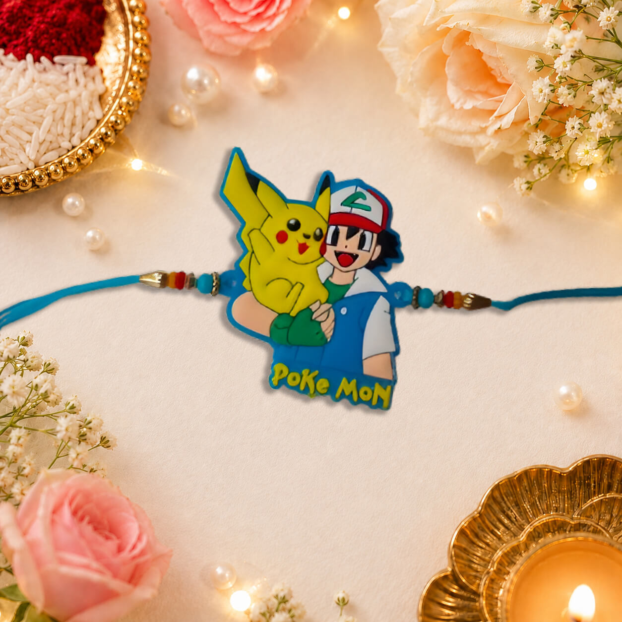 Pikachu Buddy Kids Rakhi – Heartly Wishes