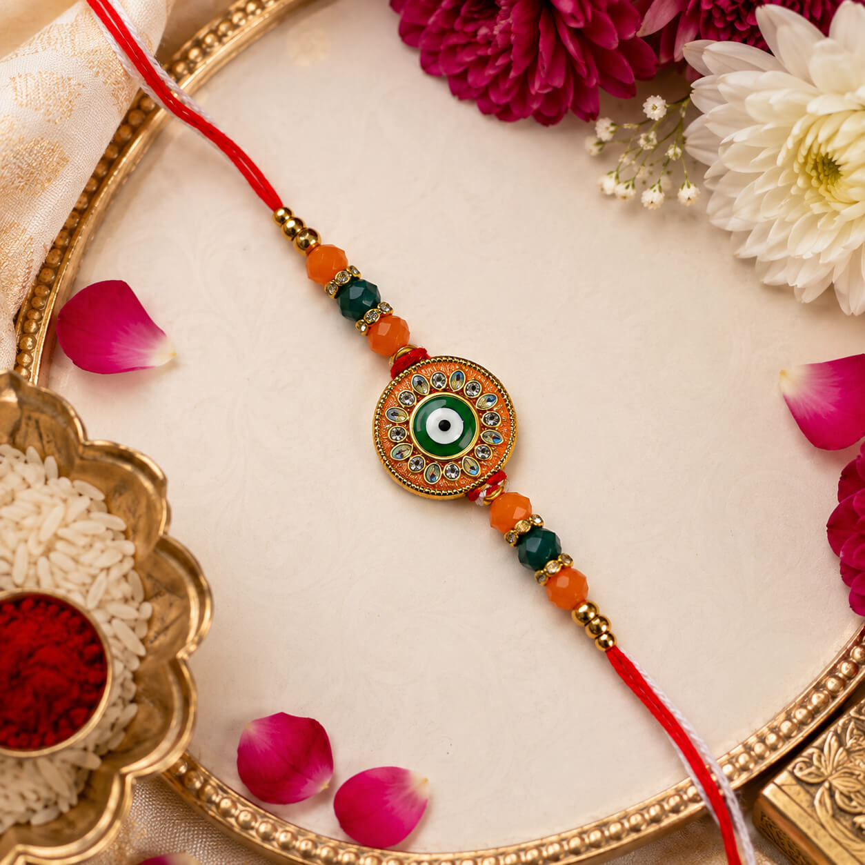 Divine Drishti Rakhi – Heartly Wishes