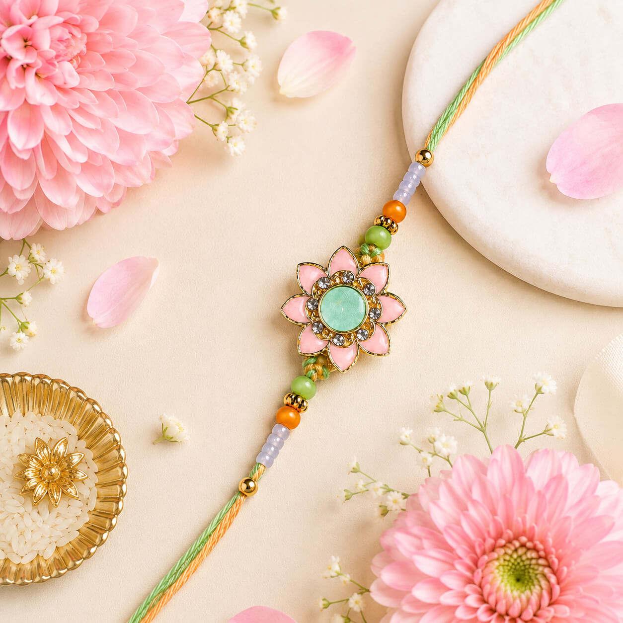 Blossom Grace Rakhi – Heartly Wishes