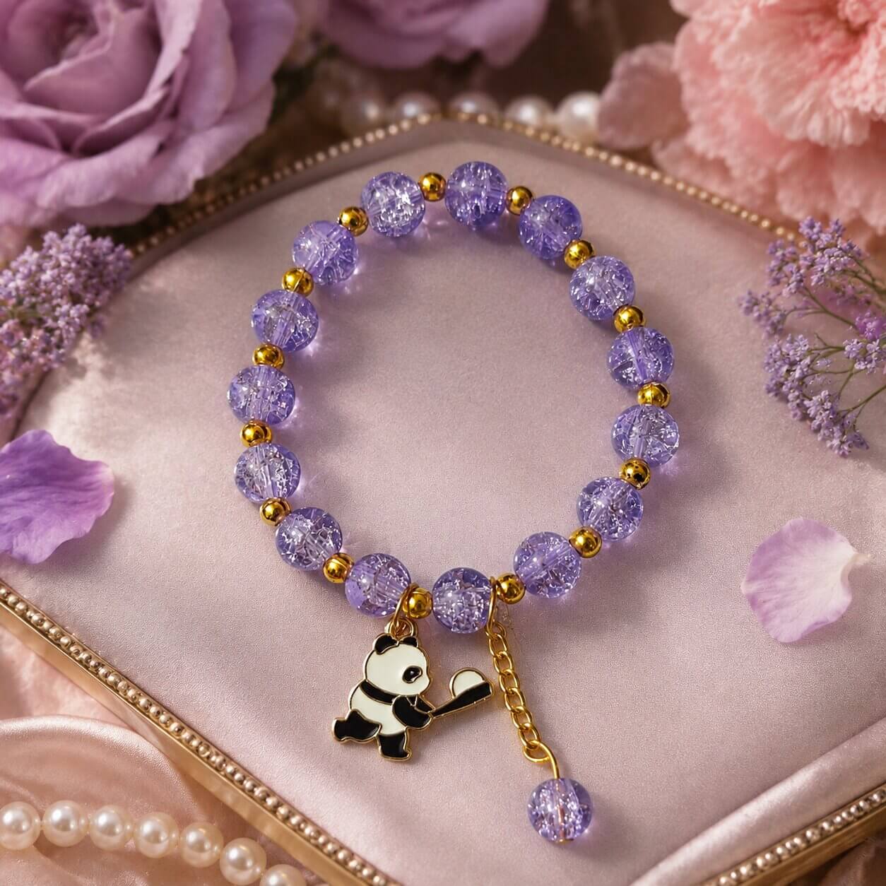 Crystal Violet Purple Bracelet – Heartly Wishes