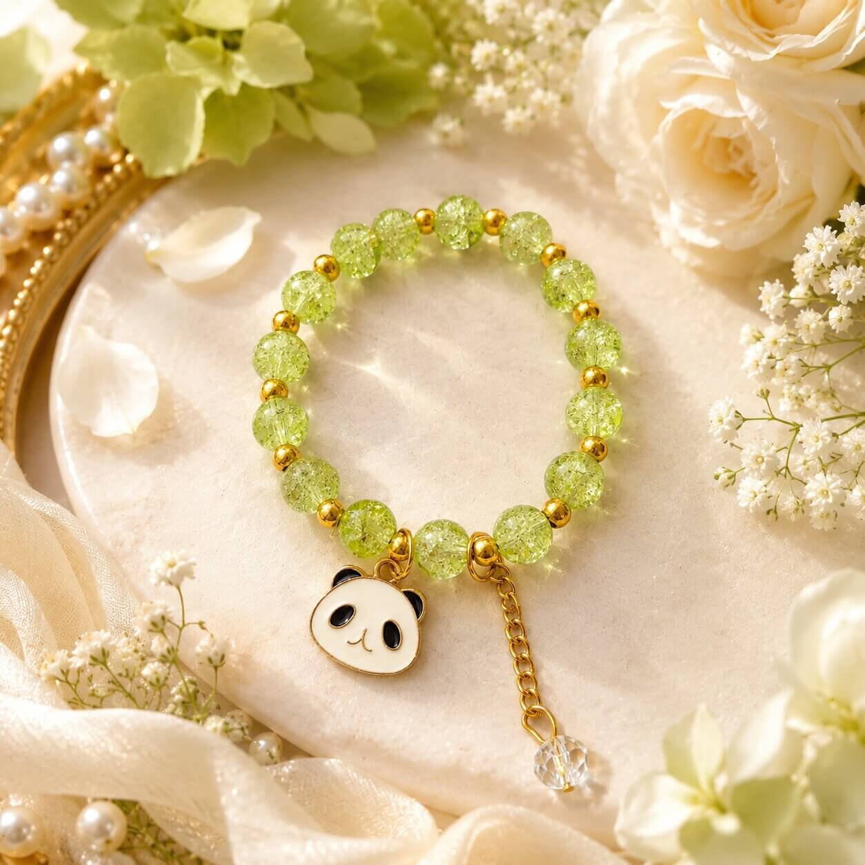 Crystal Lime Green Bracelet – Heartly Wishes
