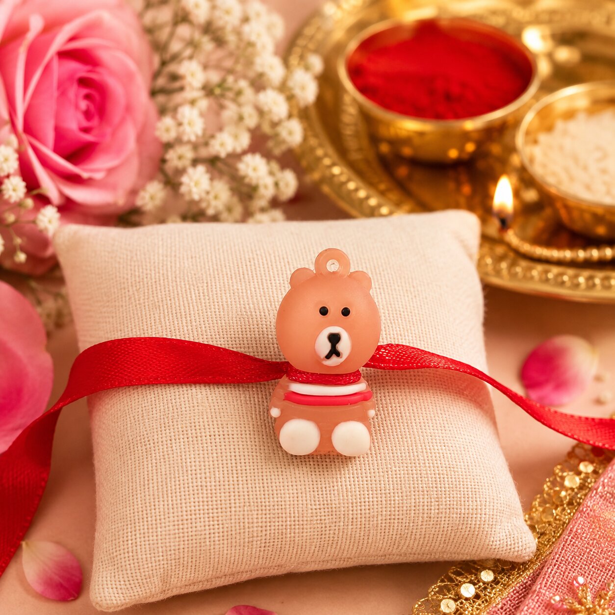 Teddy Buddy Kids Rakhi – Heartly Wishes