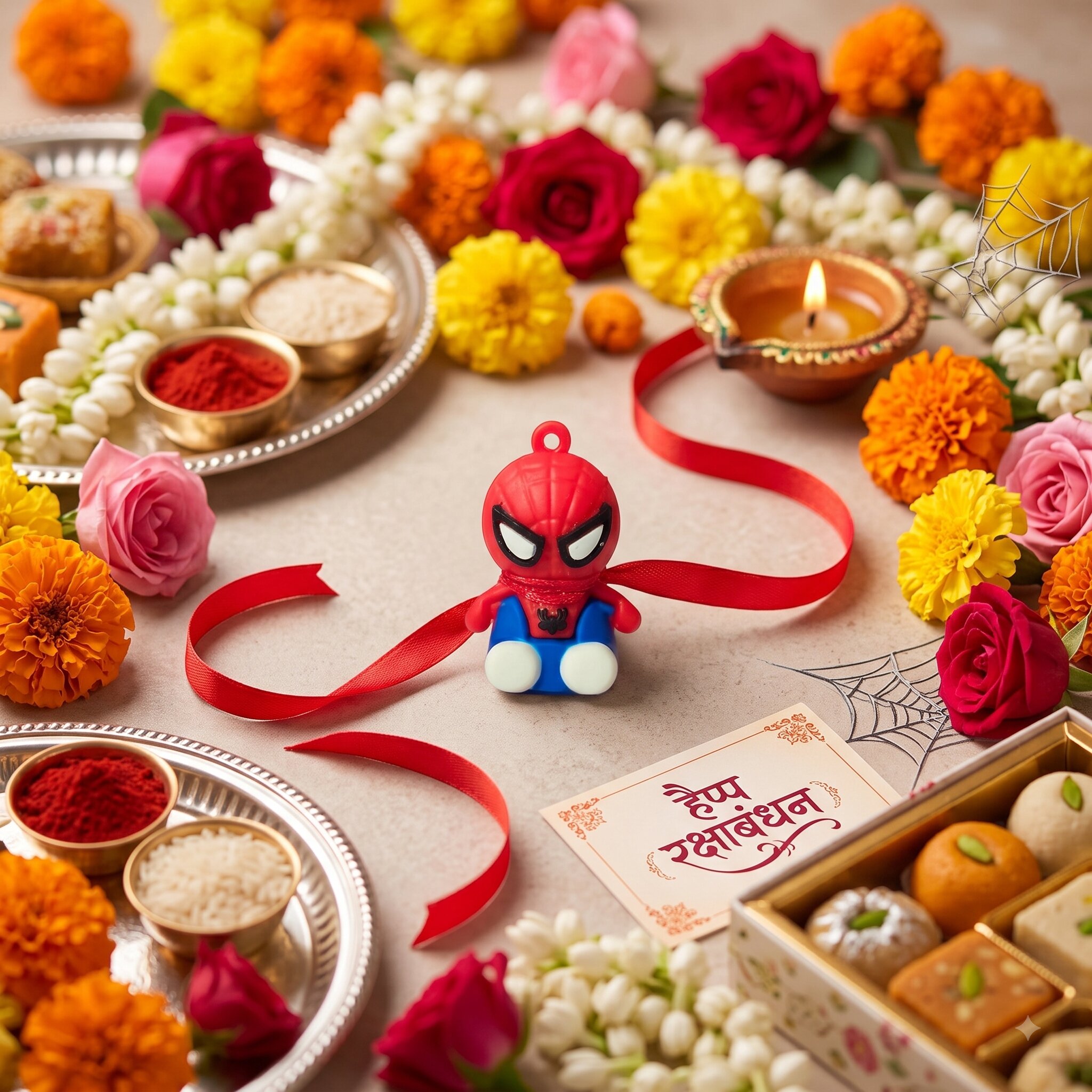 Spiderman Kids Rakhi – Heartly Wishes