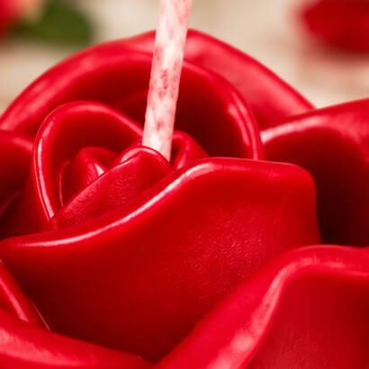 Romantic Red Rose Candles – Set of 2 product image 5
