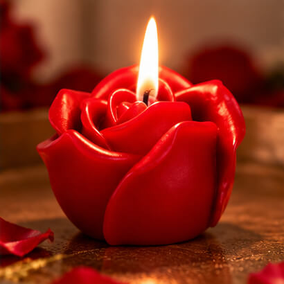 Romantic Red Rose Candles – Set of 2 product image 7