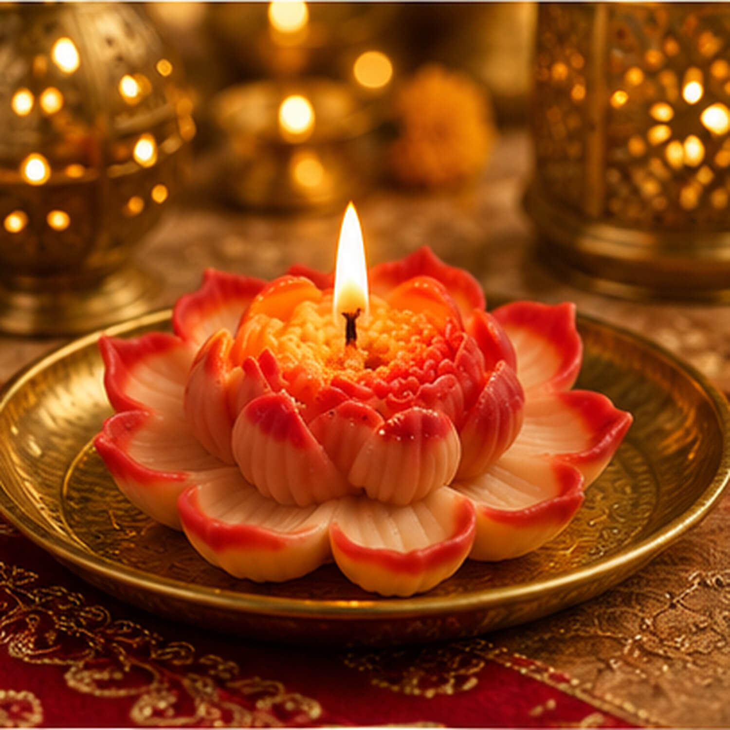 Sunset Bloom Lotus Candle product image 5