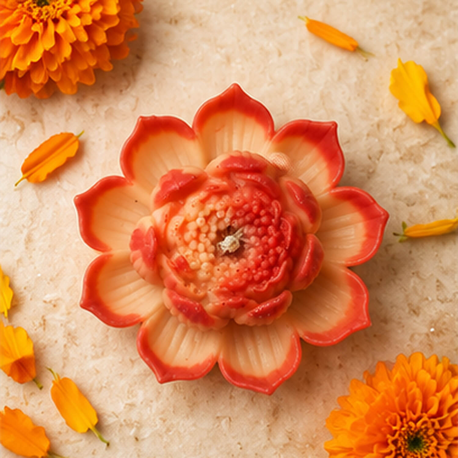 Sunset Bloom Lotus Candle product image 3