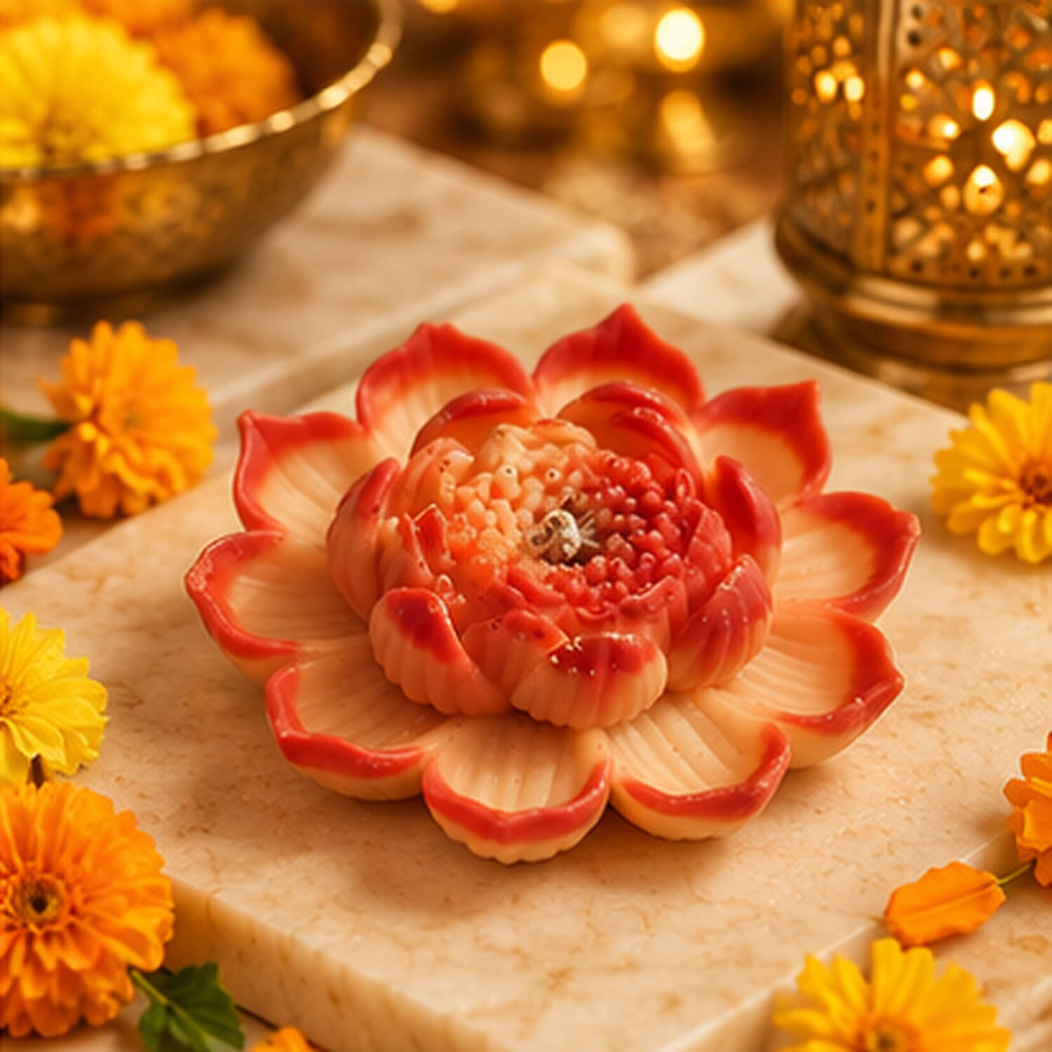 Sunset Bloom Lotus Candle product image 9