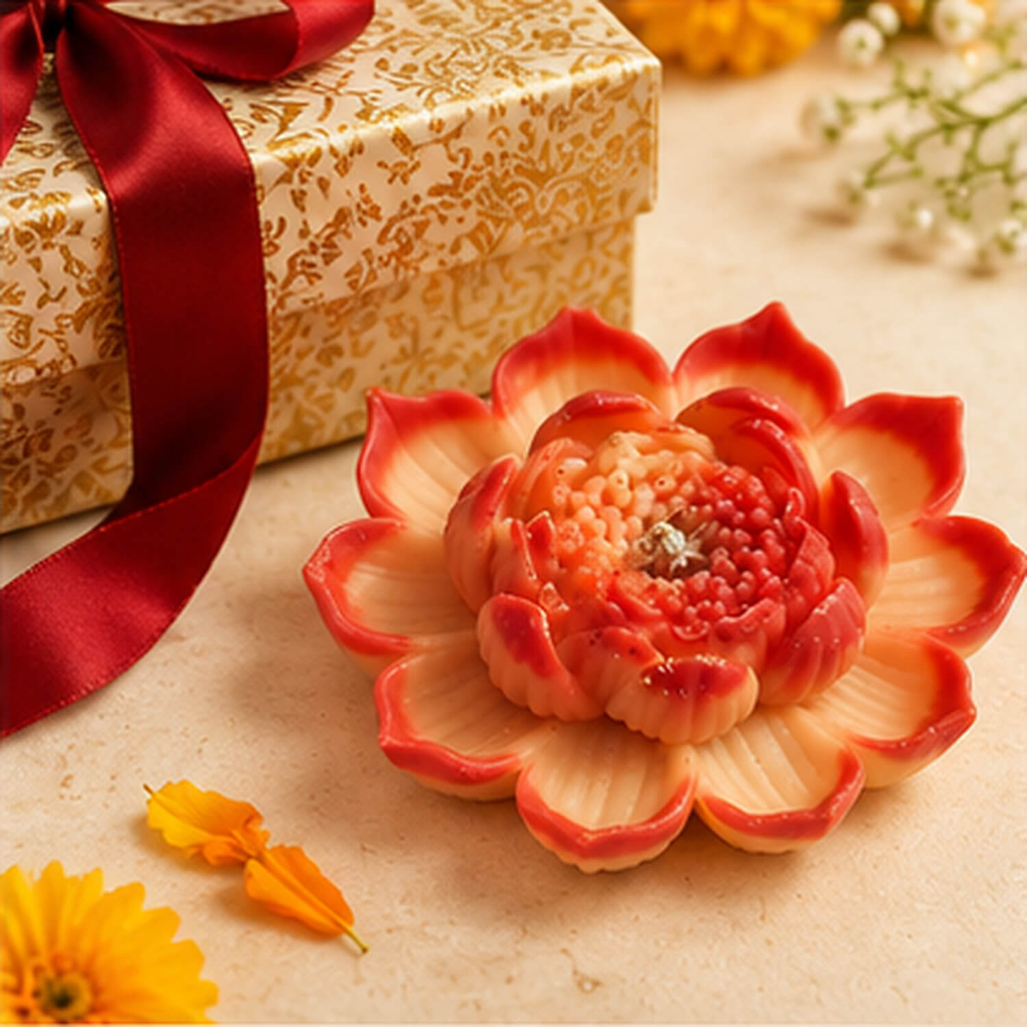 Sunset Bloom Lotus Candle product image 6